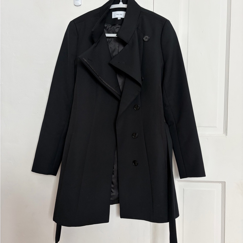 Reiss Luca Wrap Front Jacket 4 - Picture 6 of 15